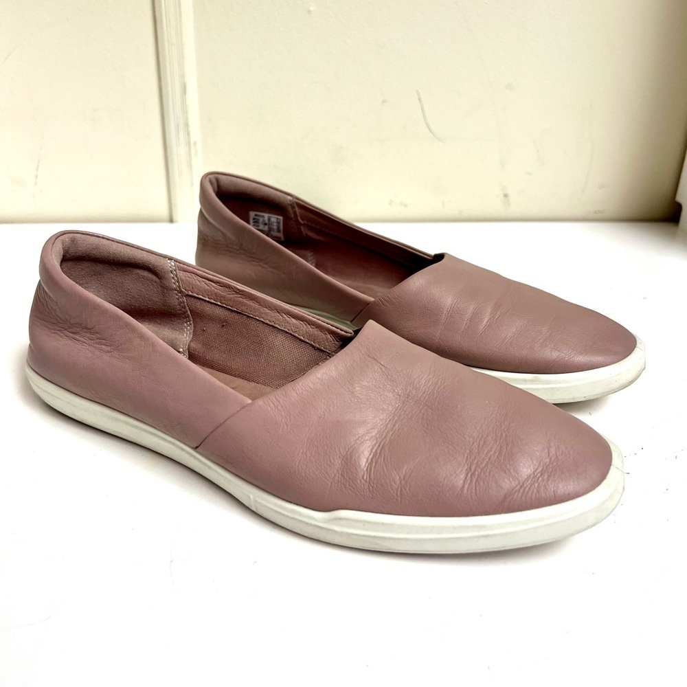 Ecco Women's Mauve Simpil Loafers classic minimalist preppy casual leather 10 40